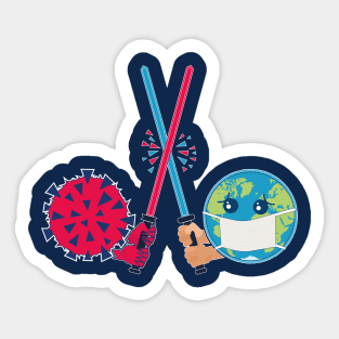 Earth versus Virus Sticker
